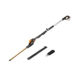 Produktbild: WORX WG252E.9 Akku Teleskop Heckenschere - 45cm Schnittbreite - 10-Fach Verstellbarer Teleskopstiel bis 3,20 Meter Höhe - PowerShare kompatibel - Ohne Akku & Ladegerät