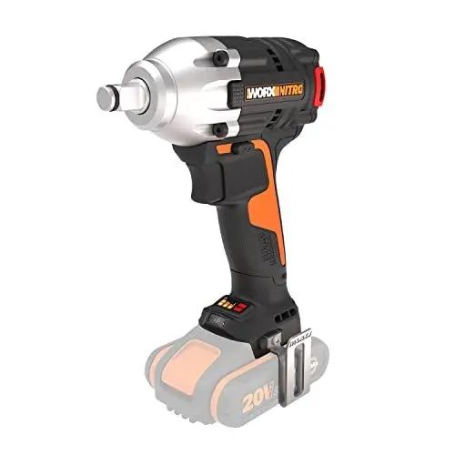 Produktbild: WORX WX272.9 Nitro Bürstenloser Akku Schlagschrauber 20V - 300Nm, Mit Variablem 3-Gang-Getriebe Und LED-Licht - Ideal Für Diverse Schraubarbeiten - Ohne Akku Und Ladegerät