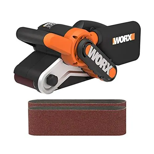 Produktbild: WORX WX661.1 Bandschleifer 950W - mit Staubsauger-Adapter - ergonomisches design