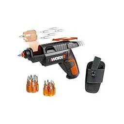 Produktbild: Worx 1613X19 Akkuschrauber, Slide Driver, rückziehbarer Schieber, 4 V, mit Bit-Magazin