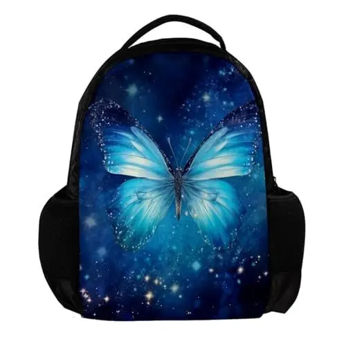 Produktbild: WOSHJIUK Reiserucksäcke für Damen,Herrenrucksack,Weststern Galaxie Weltraum Schmetterling,Rucksack