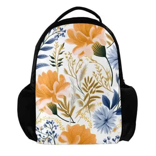 Produktbild: WOSHJIUK Reiserucksäcke für Damen,Herrenrucksack,aquarellblumenblätter tropisch,Rucksack