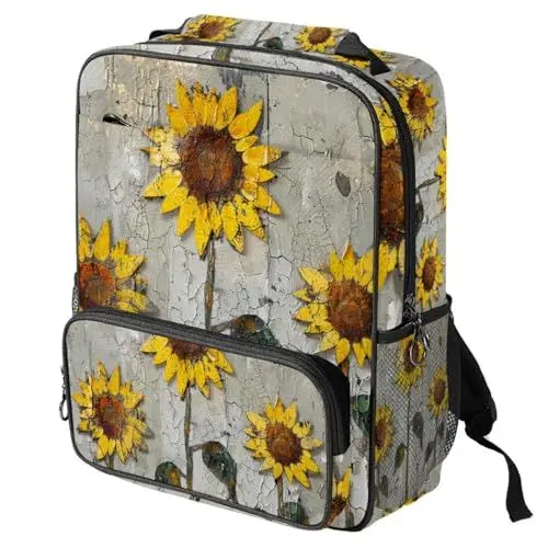 Produktbild: WOSHJIUK Reiserucksäcke für Damen,Herrenrucksack,aquarellwand sonnenblume,Rucksack