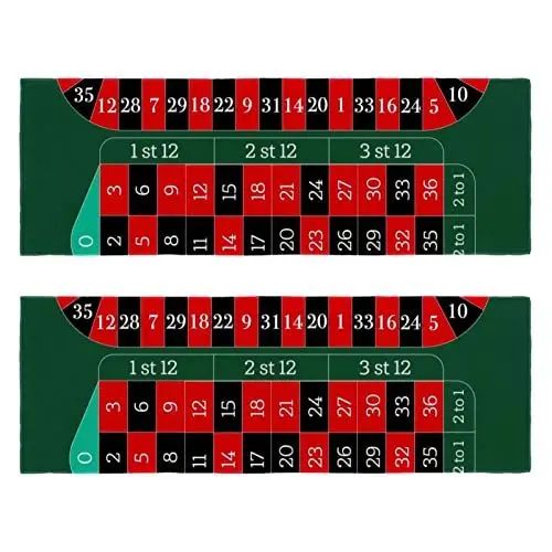 Produktbild: WOSHJIUK Schnelltrocknendes Mikrofaser-Turnhandtuch,2er-Pack,Europäisches Roulette-Tischspiel,Handtuch-Trainingshandtücher