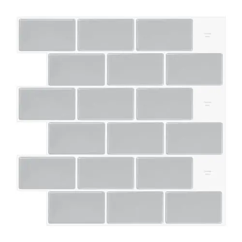 Produktbild: WoStick 10-Stück Fliesenaufkleber Küchenrückwand Fliesen Klebefliesen Fliesenfolie 3d Selbstklebende Küche Bad (30,5 x 30,5 cm)