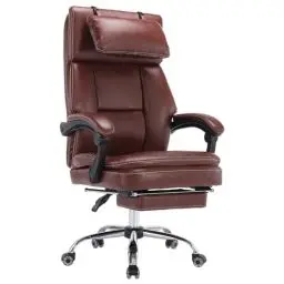 Produktbild: WOTSTA Ergonomischer Bürostuhl 200 KG Computerstuhl Schreibtischstuhl Drehbarer Arbeitsstuhl, Chefsessel bürostuhl höhenverstellbar, bürostuhl mit fußstütze für Gaming Büro Heim Braun