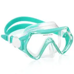 Produktbild: WOVOKA Taucherbrille Kinder, Schwimmbrille Kinder für 4-12 Jahre, Tauchmaske Schnorchelmaske Nasenabdeckung 180°Panorama HD Anti Nebel Anti-Leck für Jungen Mädchen Jugendliche