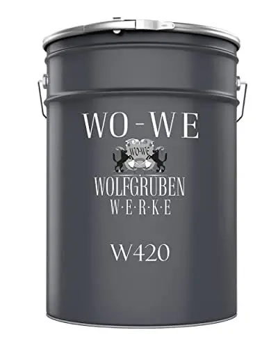 Produktbild: WO-WE Holzfarbe Holzlack Wetterschutzfarbe Außen & Innen - Platingrau RAL 7036-2,5L