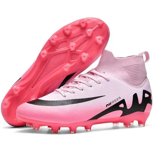 Produktbild: WOWEI Fußballschuhe Herren Professionelle Fussballschuhe High Top Spike Cleats Outdoor Athletics Fußballschuhe Jungen Trainingsschuhe Turnschuhe (Fuss-6, 40EU)