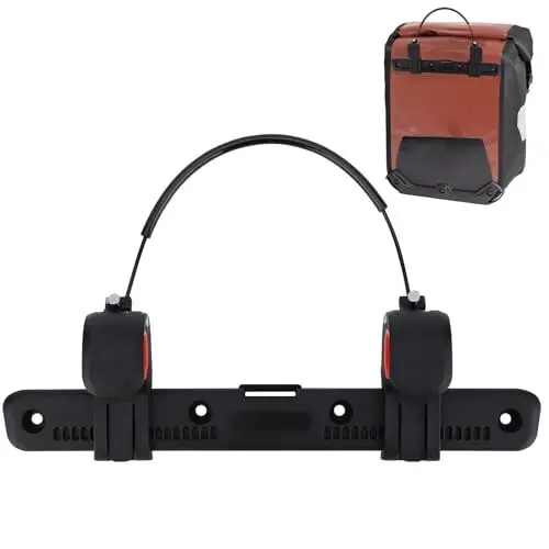 Produktbild: Wowlela Fahrrad Seitentasche Schnalle, 27cm Motorrad Rahmentaschen Schnalle Clip, 360° Verstellbare Fahrrad Schnalle Taschenschnalle, Fahrradtaschenschnalle/Motorradzubehör Gepäckausrüstung