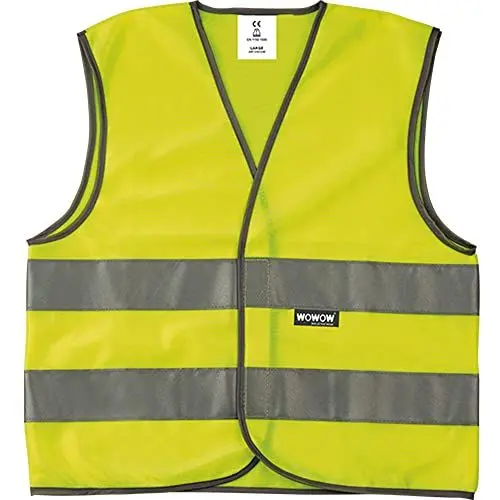Produktbild: Wowow Unisex Kinder Mesh Gilet Reflexweste, Gelb/Silber, 6-12