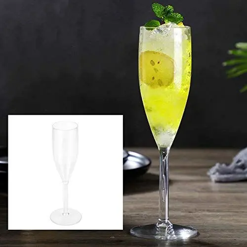Produktbild: WPKD BLUEIY Acryl Wein Champagner Glas Kelch, schlanke Form Dame Wein Kelch Cup Cocktail Cup für Home Wedding Party Bar Supplies (8857 Pokal Nr. 3)