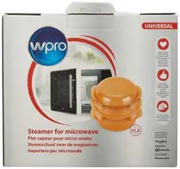 Produktbild: Wpro Dampfgarer für Mikrowelle, rund, Orange