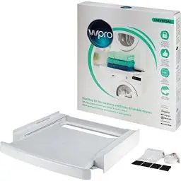Produktbild: wpro SKS101 - Waschmaschinenzubehör/ Trocknerzubehör/ Verbindungsrahmen m. Ablage/ Zwischenbaurahmen Waschmaschine u. Trockner/ Universell für alle Marken/ 60x60cm
