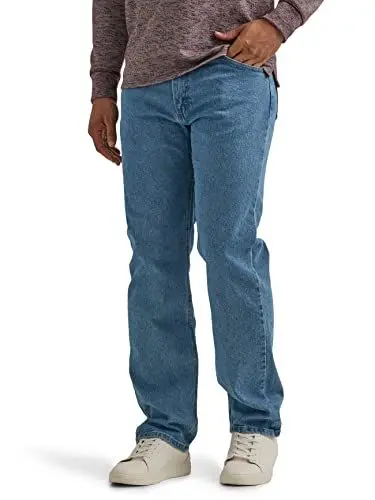 Produktbild: Wrangler Authentics Herren Klassische 5-Pocket-Regular Fit Jeans, Light Stonewash Flex, 38W / 29L