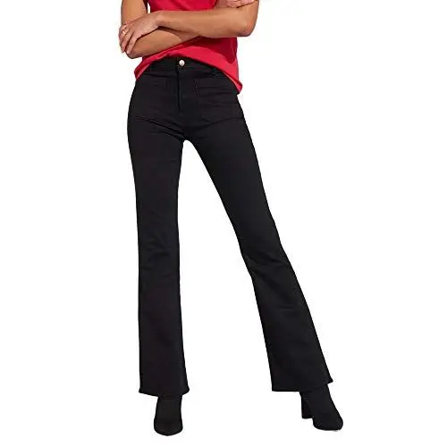 Produktbild: Wrangler Damen Flare Jeans, Retro Black 111, 28W / 32L