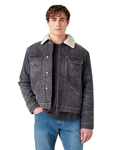 Produktbild: Wrangler Herren 124mj Sherpa Denim Jacket, TROUBLE MAKER, M EU