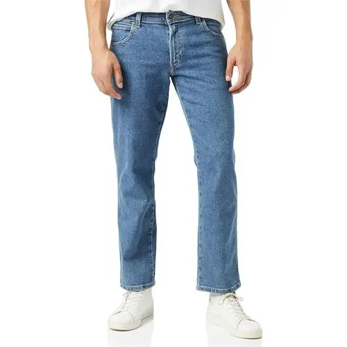 Produktbild: Wrangler Herren Durables Regular Fit Jeans, Stonewash, 42W / 30L
