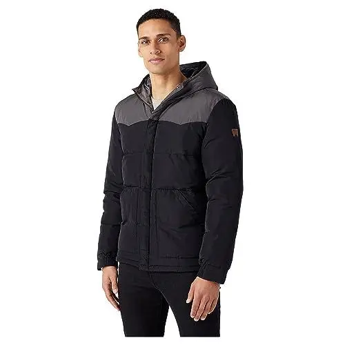 Produktbild: Wrangler Herren Puffer Jacket, Schwarz, L EU