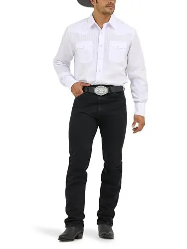 Produktbild: Wrangler Herren Silver Edition Slim Fit Jeans, Schwarz, Washed, 31W / 32L