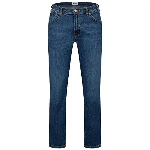 Produktbild: Wrangler Texas Herren-Stretchjeans - Herrenjeans Regular Fit Authentic Straight (W42/L32, Hallucinations)