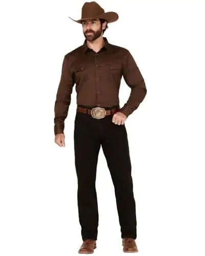 Produktbild: Wrangler Men’s 13MWZ Cowboy Cut Original Fit Jean, Black Chocolate, 40W x 34L