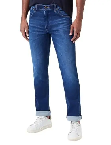 Produktbild: Wrangler Men's Greensboro Jeans, Blue Jam, 42/32