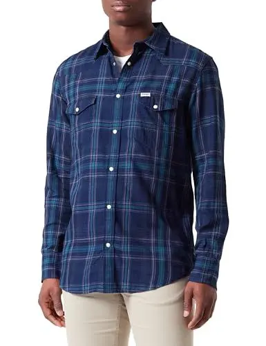Produktbild: Wrangler Men's LS Western Shirt, Black IRIS, M