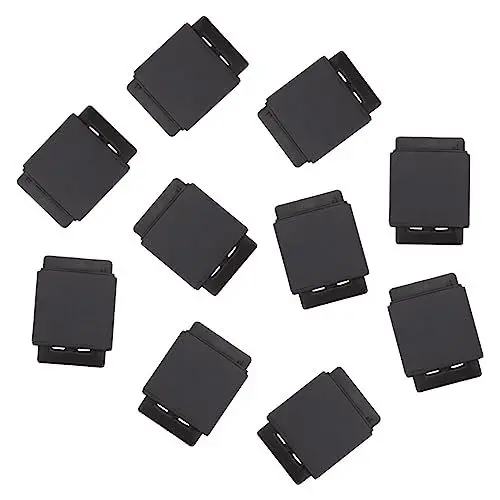 Produktbild: WRITWAA 10 Stk Kostümzubehör Für Weihnachten Gürtelschnalle Weihnachts-taillengürtel-dekore Weihnachtsmann Zubehör Halloween-cosplay-gürtel Kleidungsstücke Leder Schwarze Schnalle Damen