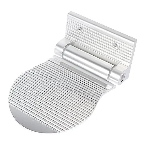 Produktbild: WRITWAA 1Stk Pedale Fußpedal Haushalt Trittbrett Fußstütze zusammenklappbarer Tritthocker Füße duschhocker dusche hocker werkzeug Anti-Rutsch-Pedal Dusch-Fußteil Weltraum Aluminium Silver