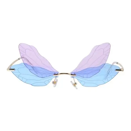 Produktbild: WRITWAA Libellenflügel-sonnenbrille Unisex Unregelmäßige Sonnenbrille Pc-metall Modisch Bequem