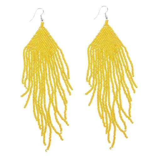 Produktbild: WRITWAA Quastenohrringe Im Böhmen-stil Mit Perlen Für Frauen Ohrhänger Schmuck