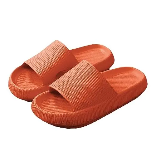 Produktbild: WRITWAA 1 Paar Sandalen Hausschuhe Für Männer Drinnen Schaumstoffpantoffeln Rutschfeste Hausschuhe Für Damen Hausschuhe Herren Indoor-hausschuhe Für Männer Strand Hausschuhe Orange Eva