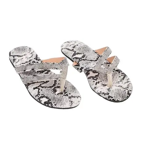 Produktbild: WRITWAA Bequeme Damen-hausschuhe Mit Nicht Flacher Unterseite Modische Damen-sandalen
