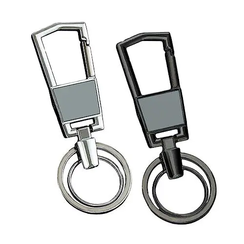 Produktbild: WRITWAA 2 Schlüsselanhänger Aus Edelstahl Für Auto Tasche Telefon – Schlüsselbänder Schlüsselanhänger-Dekorationen Aus Legierung