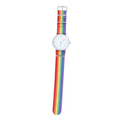Produktbild: WRITWAA 2St Uhr im Regenbogendesign Herrenarmbanduhren Armbanduhr für Männer Handgelenkdekoration Bunte Uhren für Damen Schwule Modeuhr für freundinen Unisex-Quarzuhr Herrenuhren