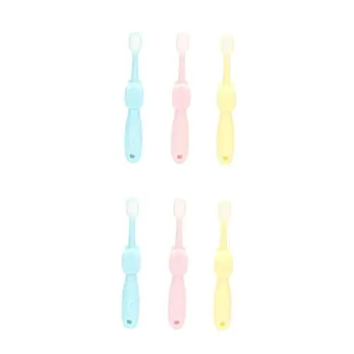 Produktbild: WRITWAA 2 Sätze Teiliges Kinderzahnbürsten Set Mit Borsten Cartoon Ergonomisch Und Kinderfreundlich Die Zahnpflege Von Junge Mädchen Und Kleinkindern Als 3 Stücke * 2
