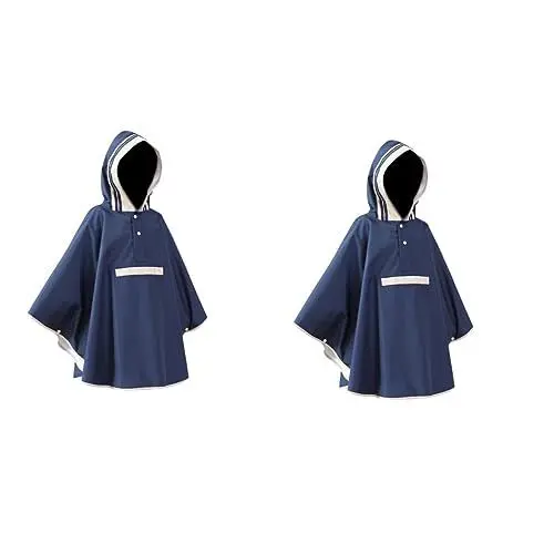 Produktbild: WRITWAA 2st Regenbekleidung Für Mädchen Poncho Mit Kapuze Regenponchos Regenbekleidung Für Kinder Regenmantel Für Den Täglichen Gebrauch Regenjacke Kapuzenumhang Kinder Regnen Regen Anzug