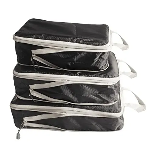 Produktbild: WRITWAA Reise-Aufbewahrungstasche Set Kompression 3pcs Gepäck Organizer Taschen Für Reisen Nach Hause