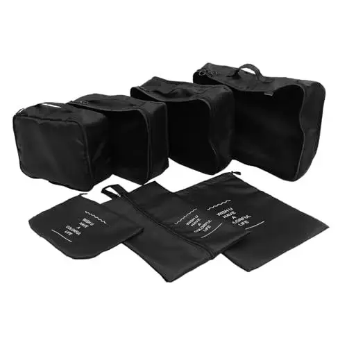 Produktbild: WRITWAA 7St Reise-Aufbewahrungstasche Reiseveranstalter Reisetaschen-Organizer Reiseverpackungswürfel Reiseutensilien Gepäckorganisator Reisezubehörtasche 290t doppelseitiger Twill-Stoff