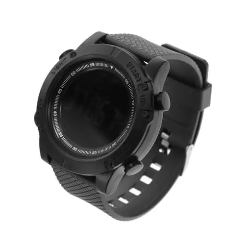 Produktbild: WRITWAA Anschauen plastikenten Outdoor Uhr The Alarm Plastikuhr Wrist Watches for Men Herrenuhr Schülerarmbanduhr Business-Uhr Uhren Leuchtende Uhr Elektronische Uhr Rostfreier Stahl Black