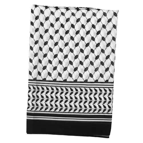 Produktbild: WRITWAA Elegantes Muslimisches Kopftuch Chiffon-kopftuch Bandana Arabischer Schal Wickelschal Schal Herren Eventschal