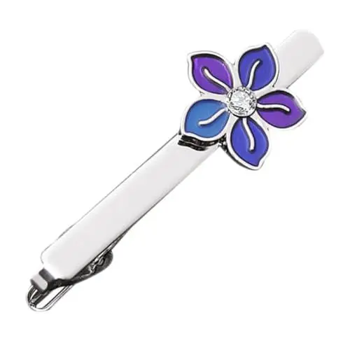 Produktbild: WRITWAA Krawattenklammer – Krawattenklammer Für Herrenhemden Mit Blumendekor Für Business-herren – Modeaccessoire Für Herrenanzüge