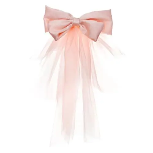 Produktbild: WRITWAA Braut Schleier Mit Schleife Kurzer Hochzeitsvorschlag Für Stilvolle Bräute Für Verschiedene Frisuren Und Anlässe Elegantes Design Mit Satiniertem Finish