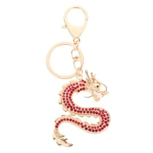 Produktbild: WRITWAA Drachen Schlüsselanhänger Schlüsselanhänger Taschenanhänger Drachenförmiger Schlüsselanhänger Weihnachtstaschenanhänger Drachen Geldbörsenanhänger Souvenirs