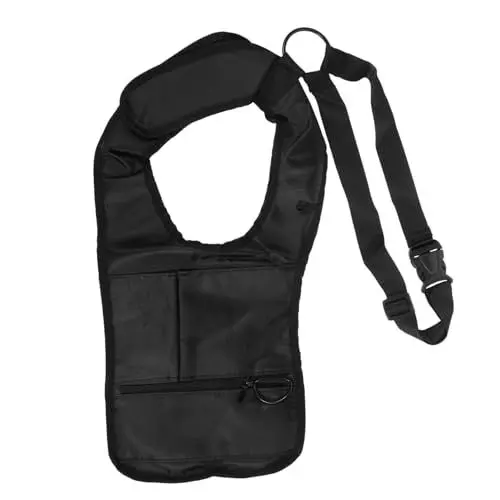 Produktbild: WRITWAA Herren-umhängetasche Versteckt Unterarmtasche Versteckte Tasche 3 Taschen Nylon Passend Für Anzüge Schwarz