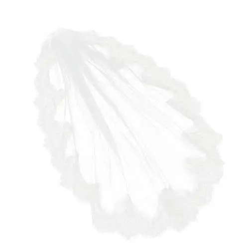 Produktbild: WRITWAA Hochzeitsaccessoires Schleier für Bräute Fingerspitzenlänge Hochzeitskleid Schal Schleier Spitzenschleier wedding hair accessories bridal veil schöner Schleier Brautschleier