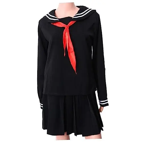 Produktbild: WRITWAA Japanisches Schuluniform-set Matrosenkleid Hemd Und Rock -cosplay-kostüme Für Mädchen Xl