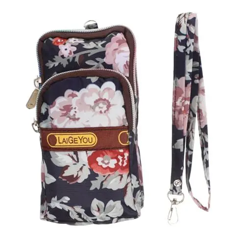 Produktbild: WRITWAA Kleingeld Reisebrieftasche Telefon Geldbörse Handy-Armband Geldbörse Mit Geldscheinklammer Fitness-zubehör Telefon Zubehör Schöne Geldtasche Kleine Tasche Reisen Mehrzweck Metall