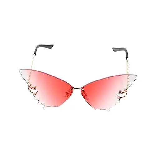 Produktbild: WRITWAA Modische Sonnenbrille Mit Farbverlaufsrahmen – Leichte Dekorative Sonnenbrille Für Damen Und Herren Strandreisen